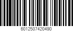 Código de barras (EAN, GTIN, SKU, ISBN): '6012507420490'