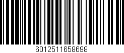 Código de barras (EAN, GTIN, SKU, ISBN): '6012511658698'