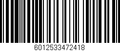 Código de barras (EAN, GTIN, SKU, ISBN): '6012533472418'