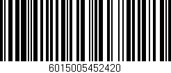 Código de barras (EAN, GTIN, SKU, ISBN): '6015005452420'