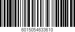 Código de barras (EAN, GTIN, SKU, ISBN): '6015054633610'