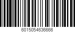 Código de barras (EAN, GTIN, SKU, ISBN): '6015054636666'