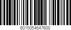Código de barras (EAN, GTIN, SKU, ISBN): '6015054647600'