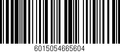 Código de barras (EAN, GTIN, SKU, ISBN): '6015054665604'