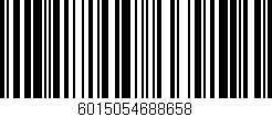 Código de barras (EAN, GTIN, SKU, ISBN): '6015054688658'