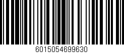 Código de barras (EAN, GTIN, SKU, ISBN): '6015054699630'