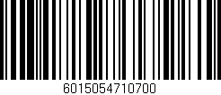 Código de barras (EAN, GTIN, SKU, ISBN): '6015054710700'