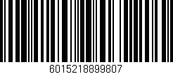 Código de barras (EAN, GTIN, SKU, ISBN): '6015218899807'