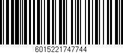 Código de barras (EAN, GTIN, SKU, ISBN): '6015221747744'