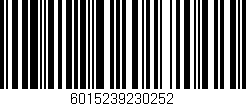 Código de barras (EAN, GTIN, SKU, ISBN): '6015239230252'