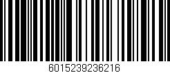 Código de barras (EAN, GTIN, SKU, ISBN): '6015239236216'