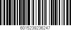 Código de barras (EAN, GTIN, SKU, ISBN): '6015239236247'