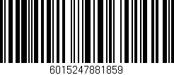 Código de barras (EAN, GTIN, SKU, ISBN): '6015247881859'