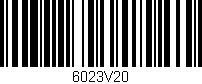 Código de barras (EAN, GTIN, SKU, ISBN): '6023V20'