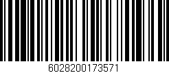 Código de barras (EAN, GTIN, SKU, ISBN): '6028200173571'