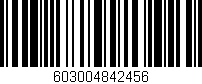 Código de barras (EAN, GTIN, SKU, ISBN): '603004842456'