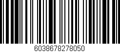 Código de barras (EAN, GTIN, SKU, ISBN): '6038678278050'