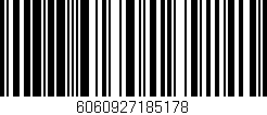 Código de barras (EAN, GTIN, SKU, ISBN): '6060927185178'