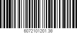 Código de barras (EAN, GTIN, SKU, ISBN): '6072101201.38'