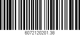 Código de barras (EAN, GTIN, SKU, ISBN): '6072120201.38'