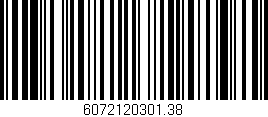 Código de barras (EAN, GTIN, SKU, ISBN): '6072120301.38'