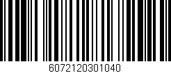 Código de barras (EAN, GTIN, SKU, ISBN): '6072120301040'