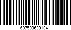 Código de barras (EAN, GTIN, SKU, ISBN): '6075006001041'