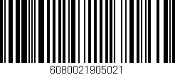 Código de barras (EAN, GTIN, SKU, ISBN): '6080021905021'