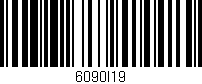 Código de barras (EAN, GTIN, SKU, ISBN): '6090I19'