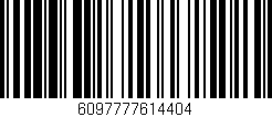 Código de barras (EAN, GTIN, SKU, ISBN): '6097777614404'