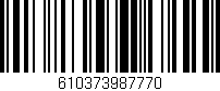 Código de barras (EAN, GTIN, SKU, ISBN): '610373987770'