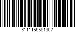Código de barras (EAN, GTIN, SKU, ISBN): '6111159591807'