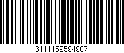 Código de barras (EAN, GTIN, SKU, ISBN): '6111159594907'