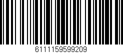 Código de barras (EAN, GTIN, SKU, ISBN): '6111159599209'
