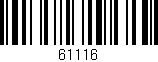 Código de barras (EAN, GTIN, SKU, ISBN): '61116'