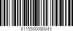 Código de barras (EAN, GTIN, SKU, ISBN): '6115500090043'