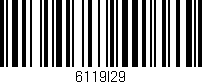 Código de barras (EAN, GTIN, SKU, ISBN): '6119I29'