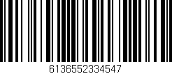 Código de barras (EAN, GTIN, SKU, ISBN): '6136552334547'