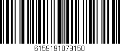 Código de barras (EAN, GTIN, SKU, ISBN): '6159191079150'