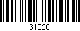 Código de barras (EAN, GTIN, SKU, ISBN): '61820'