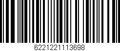 Código de barras (EAN, GTIN, SKU, ISBN): '6221221113698'