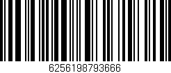 Código de barras (EAN, GTIN, SKU, ISBN): '6256198793666'
