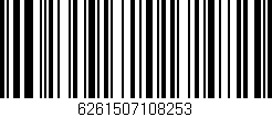 Código de barras (EAN, GTIN, SKU, ISBN): '6261507108253'