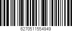 Código de barras (EAN, GTIN, SKU, ISBN): '6270511554949'