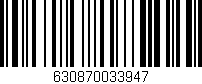 Código de barras (EAN, GTIN, SKU, ISBN): '630870033947'