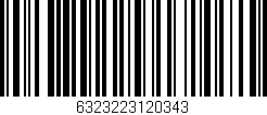 Código de barras (EAN, GTIN, SKU, ISBN): '6323223120343'