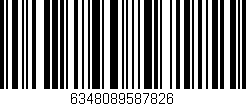 Código de barras (EAN, GTIN, SKU, ISBN): '6348089587826'