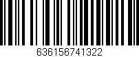 Código de barras (EAN, GTIN, SKU, ISBN): '636156741322'