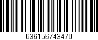 Código de barras (EAN, GTIN, SKU, ISBN): '636156743470'