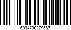 Código de barras (EAN, GTIN, SKU, ISBN): '6364708979667'